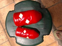 Criss-cross Coated Foam Pig