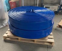 Ống cao su / PU dẹp cuộn tròn gọn gàng ; LAYFLAT hose lay on roller