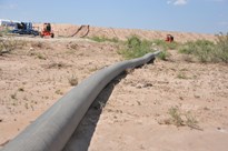 Ống cao su dẹp , size 6" , 8" , 10" , 12" - Áp lực chịu 10bar - LAYFLAT RUBBER HOSE